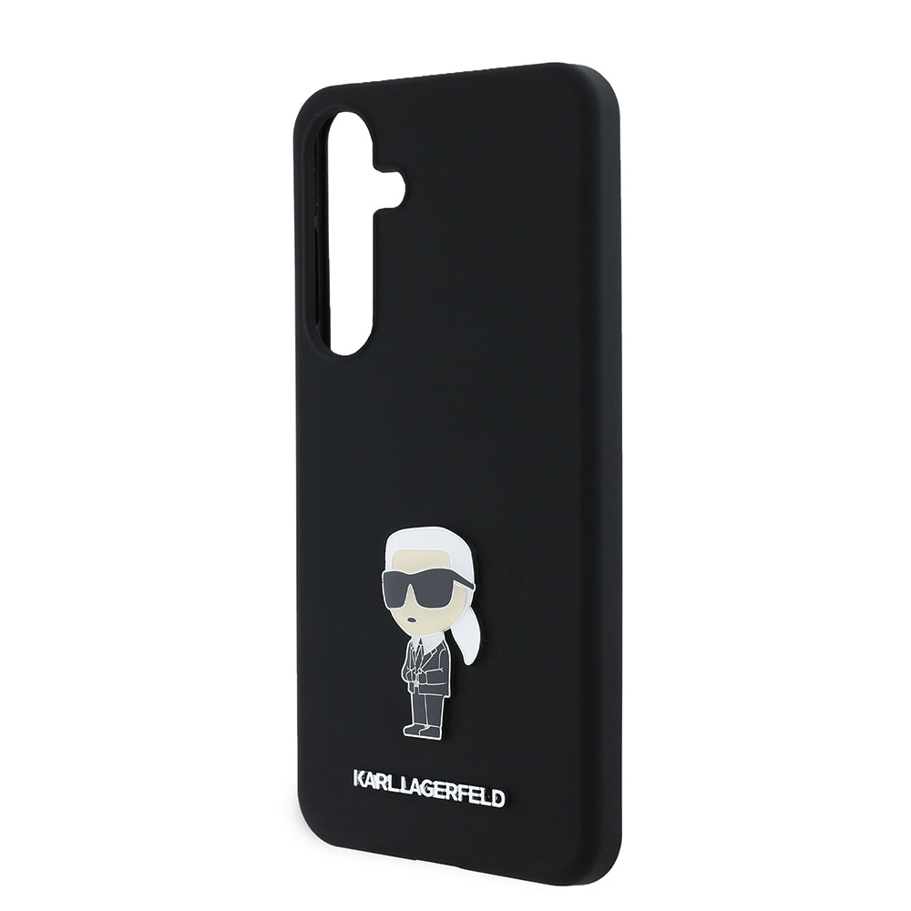 Karl Lagerfeld - Silicone (KLHCS24MSMHKNPK) - Samsung Galaxy S24 Plus - Ikonik Metal Pin