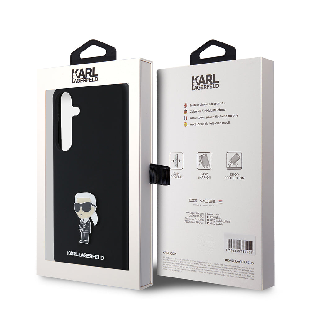 Karl Lagerfeld - Silicone (KLHCS24MSMHKNPK) - Samsung Galaxy S24 Plus - Ikonik Metal Pin