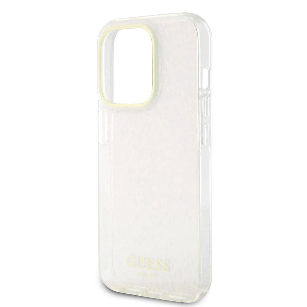 Guess - Hardcase IML Faceted Mirror Disco Iridescent (GUHCP15LHDECMP) - iPhone 15 Pro - Pink