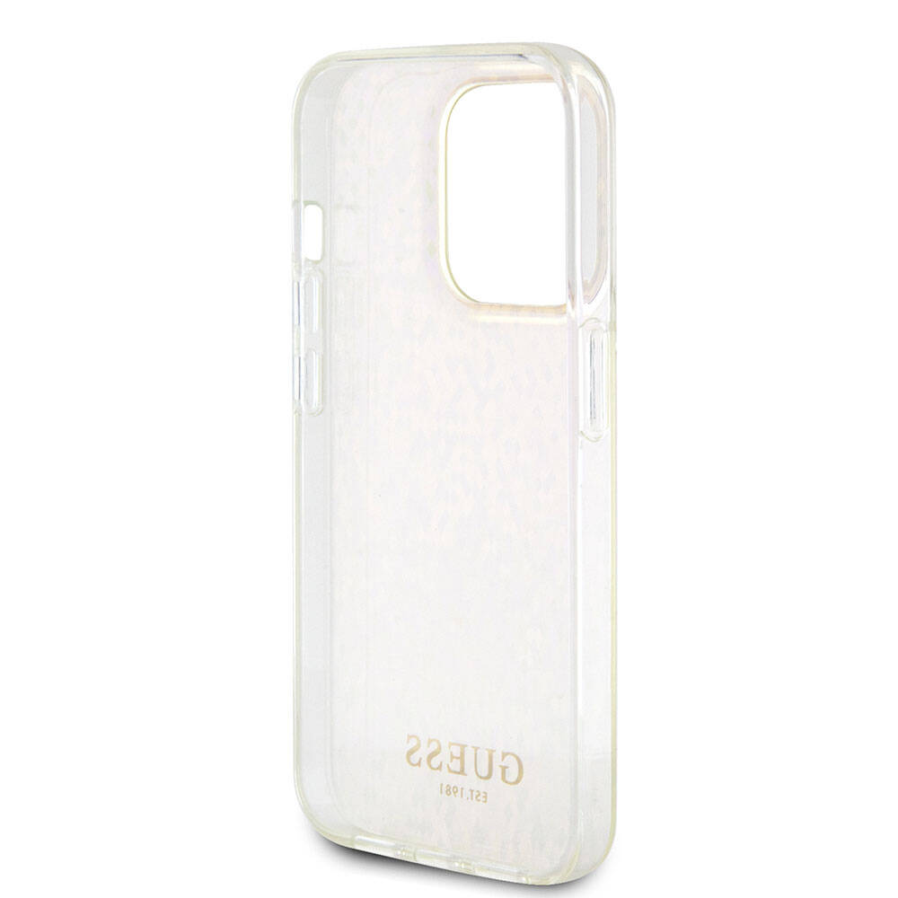 Guess - Hardcase IML Faceted Mirror Disco Iridescent (GUHCP15LHDECMP) - iPhone 15 Pro - Pink