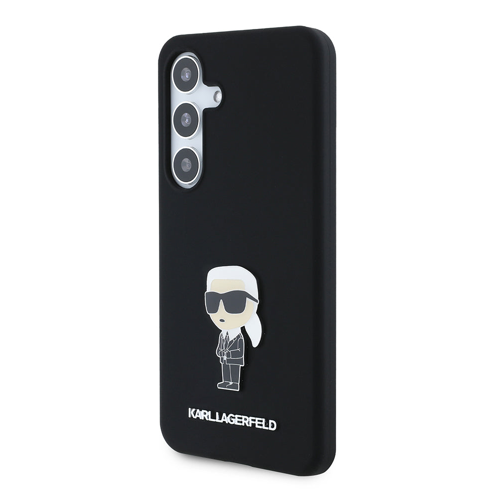 Karl Lagerfeld - Silicone (KLHCS24SSMHKNPK) - Samsung Galaxy S24 - Ikonik Metal Pin