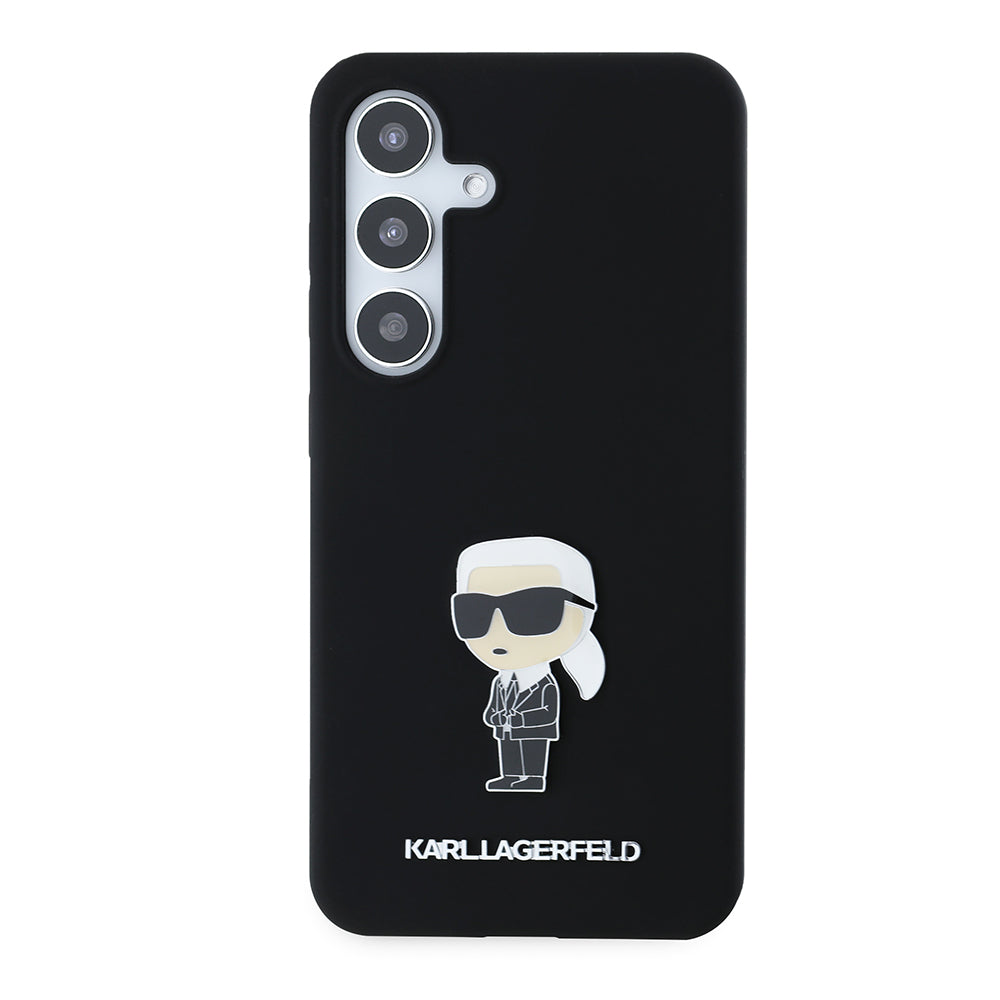 Karl Lagerfeld - Silicone (KLHCS24SSMHKNPK) - Samsung Galaxy S24 - Ikonik Metal Pin