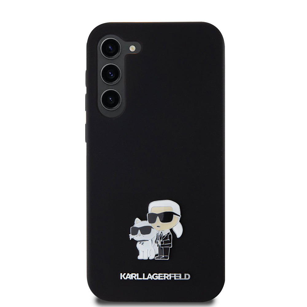Karl Lagerfeld - Silicone (KLHCS23MSMHKCNPK) - Samsung Galaxy S23 Plus - Karl&Choupette Metal Pin