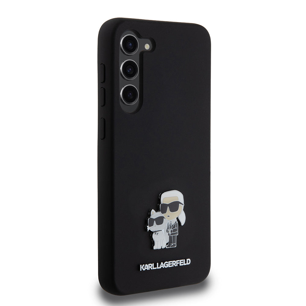 Karl Lagerfeld - Silicone (KLHCS23MSMHKCNPK) - Samsung Galaxy S23 Plus - Karl&Choupette Metal Pin