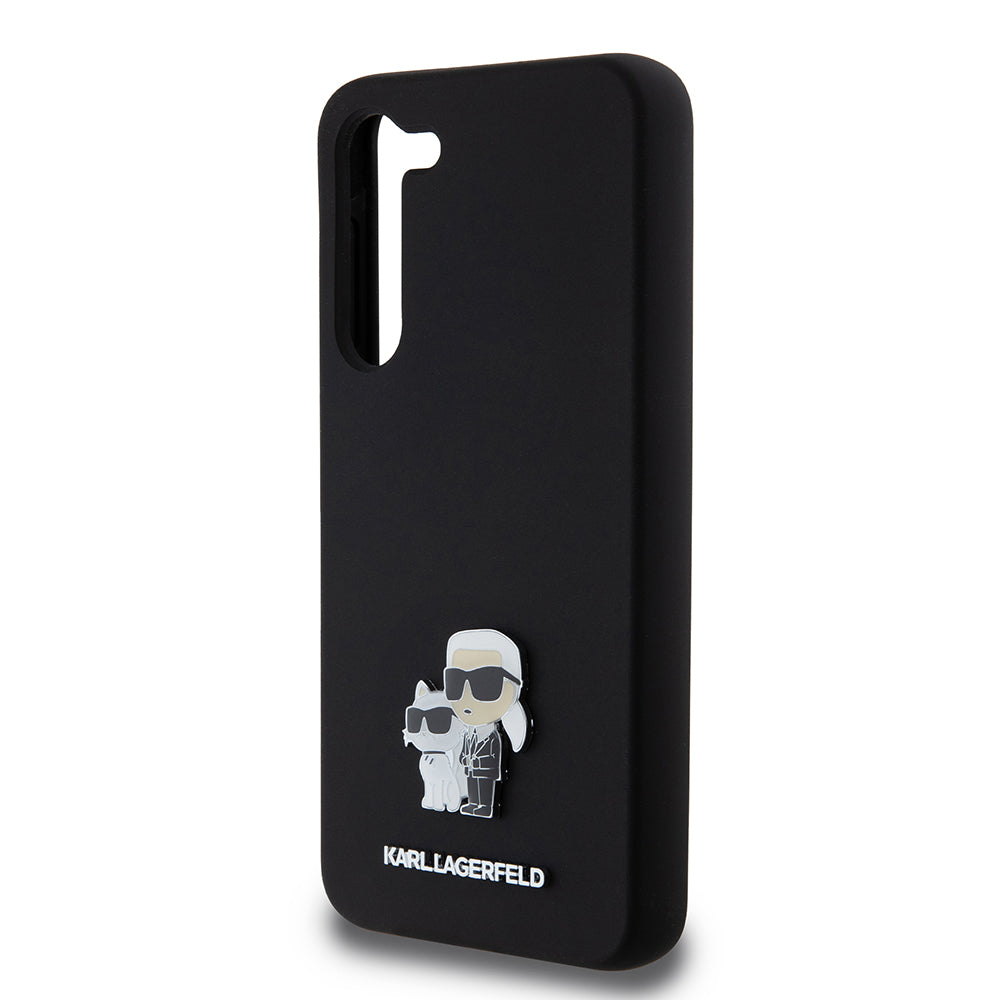 Karl Lagerfeld - Silicone (KLHCS23MSMHKCNPK) - Samsung Galaxy S23 Plus - Karl&Choupette Metal Pin