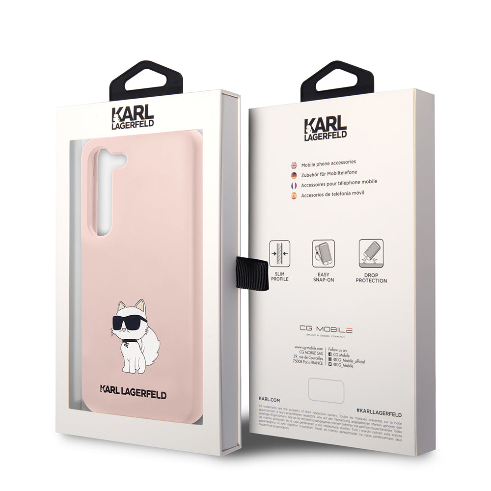 Karl Lagerfeld - Silicone (KLHCS23MSNCHBCP) - Samsung Galaxy S23 Plus - Pink Choupette