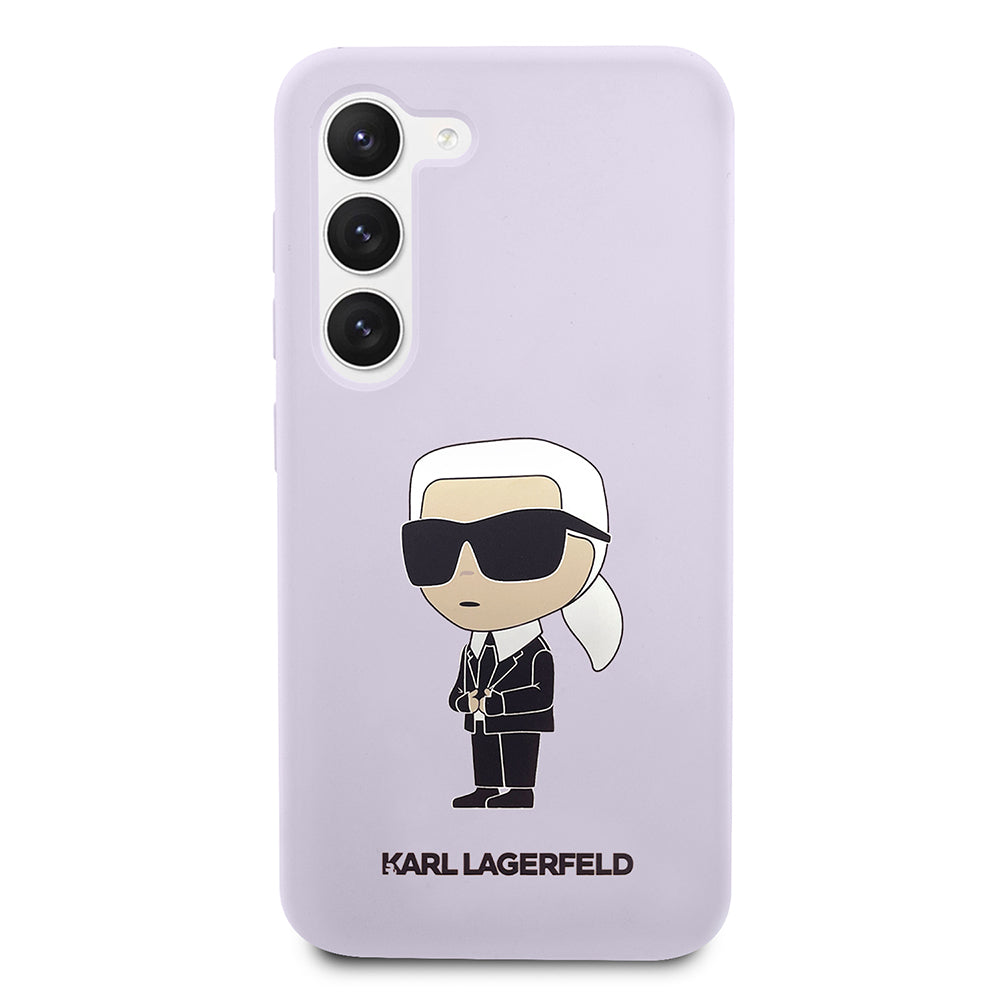 Karl Lagerfeld - Silicone (KLHCS23MSNIKBCU) - Samsung Galaxy S23 Plus - Purple Ikonik