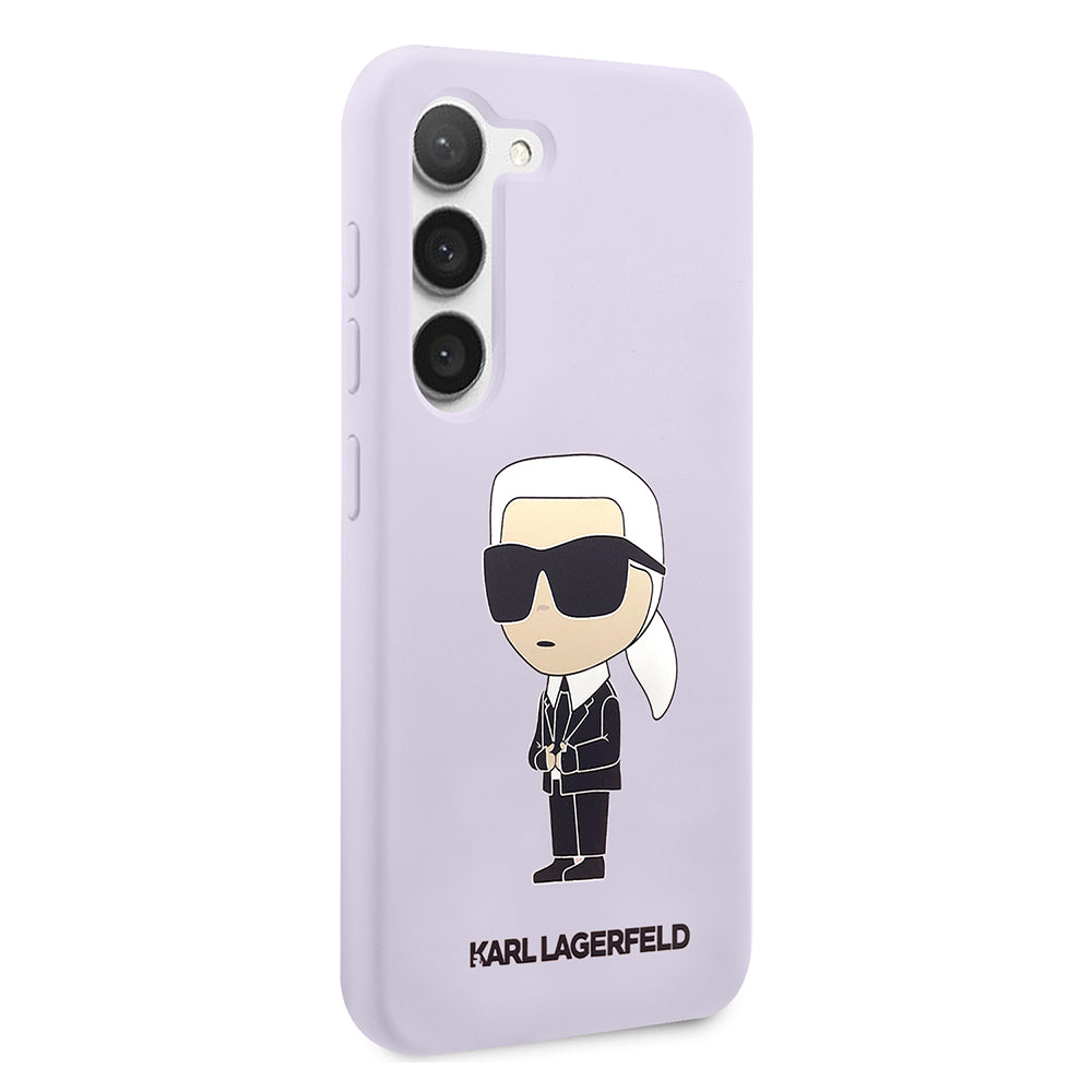 Karl Lagerfeld - Silicone (KLHCS23MSNIKBCU) - Samsung Galaxy S23 Plus - Purple Ikonik