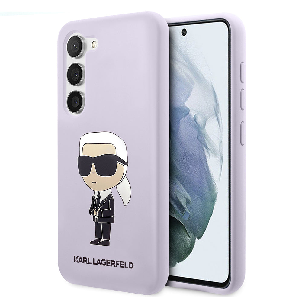 Karl Lagerfeld - Silicone (KLHCS23MSNIKBCU) - Samsung Galaxy S23 Plus - Purple Ikonik