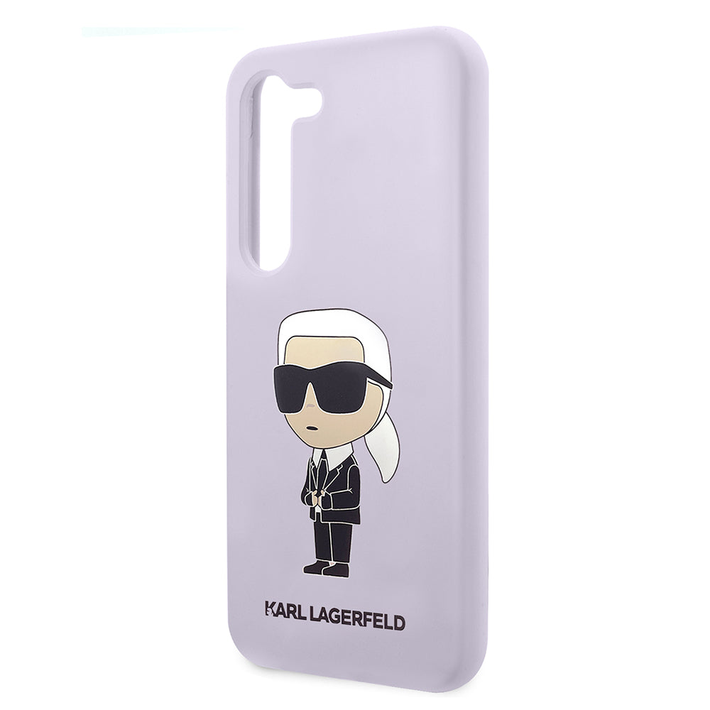 Karl Lagerfeld - Silicone (KLHCS23MSNIKBCU) - Samsung Galaxy S23 Plus - Purple Ikonik