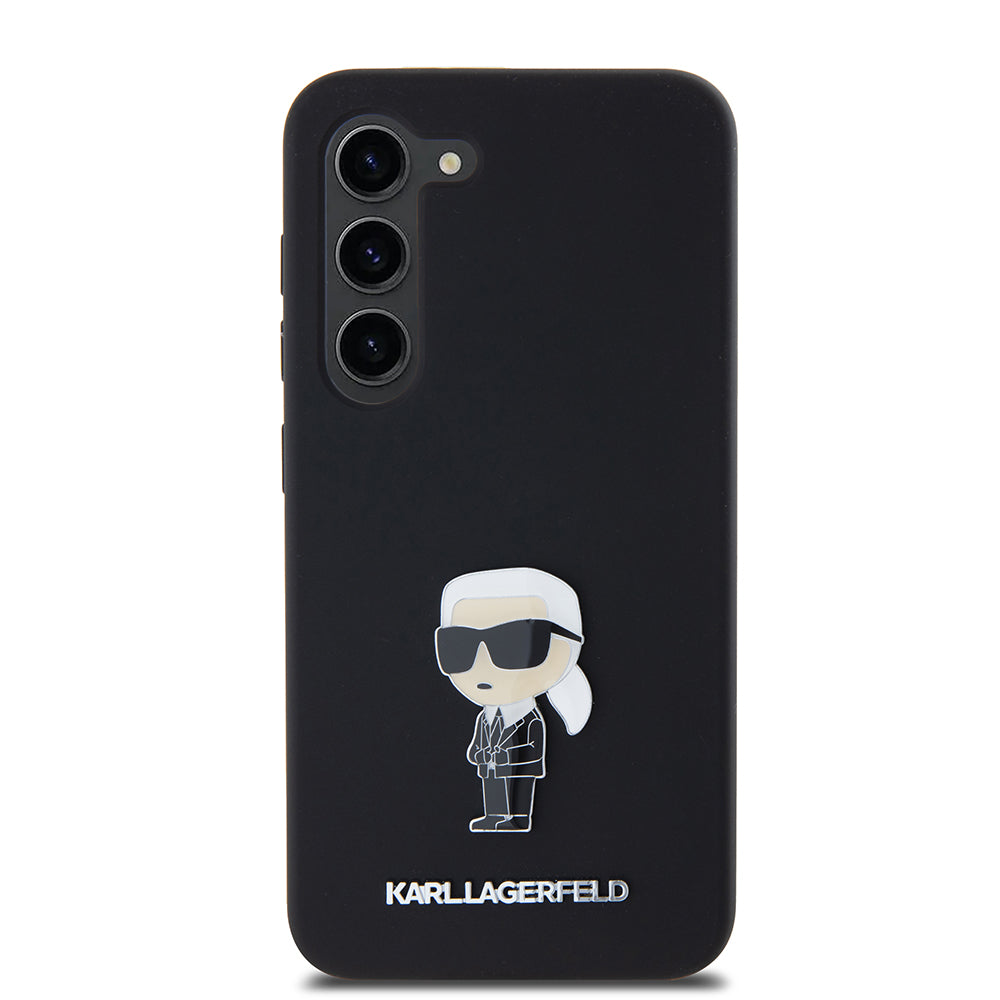 Karl Lagerfeld - Silicone (KLHCS23SSMHKNPK) - Samsung Galaxy S23 - Ikonik Metal Pin