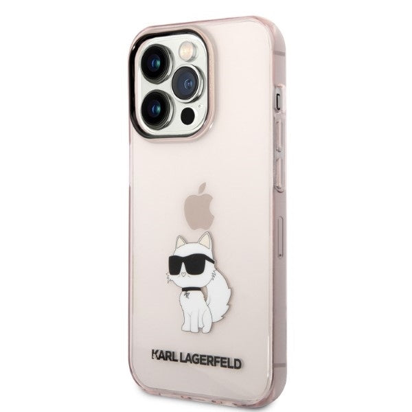 Karl Lagerfeld - Hardcase (KLHCP14LHNCHTCP) - iPhone 14 Pro - Pink Ikonik Choupette