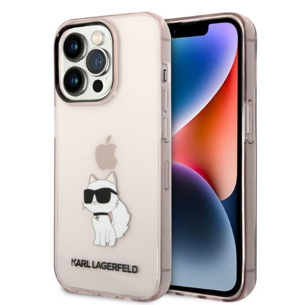Karl Lagerfeld - Hardcase (KLHCP14LHNCHTCP) - iPhone 14 Pro - Pink Ikonik Choupette