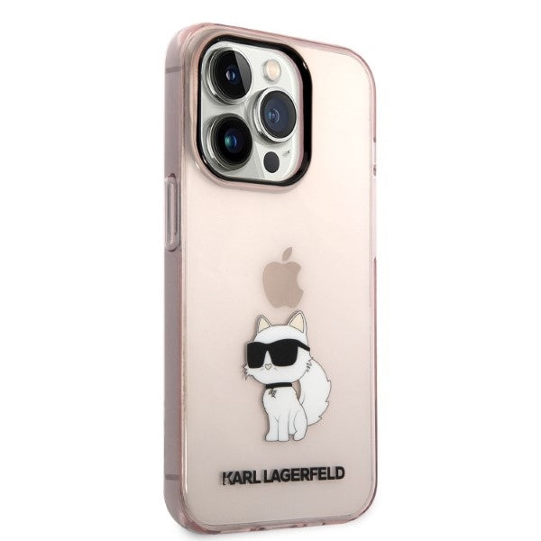 Karl Lagerfeld - Hardcase (KLHCP14LHNCHTCP) - iPhone 14 Pro - Pink Ikonik Choupette