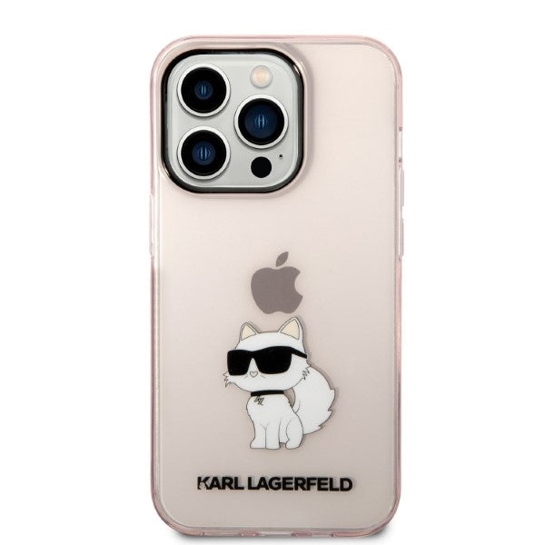 Karl Lagerfeld - Hardcase (KLHCP14LHNCHTCP) - iPhone 14 Pro - Pink Ikonik Choupette