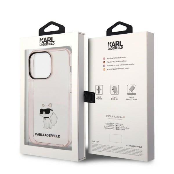 Karl Lagerfeld - Hardcase (KLHCP14LHNCHTCP) - iPhone 14 Pro - Pink Ikonik Choupette
