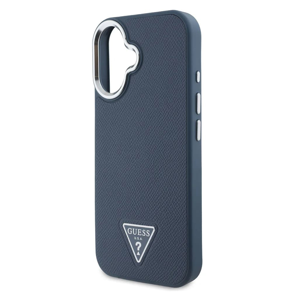 Guess - Grained Triangle MagSafe (GUHMP16SPGTSPSK) - iPhone 16 - Black