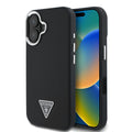 Guess - Grained Triangle MagSafe (GUHMP16SPGTSPSK) - iPhone 16 - Black