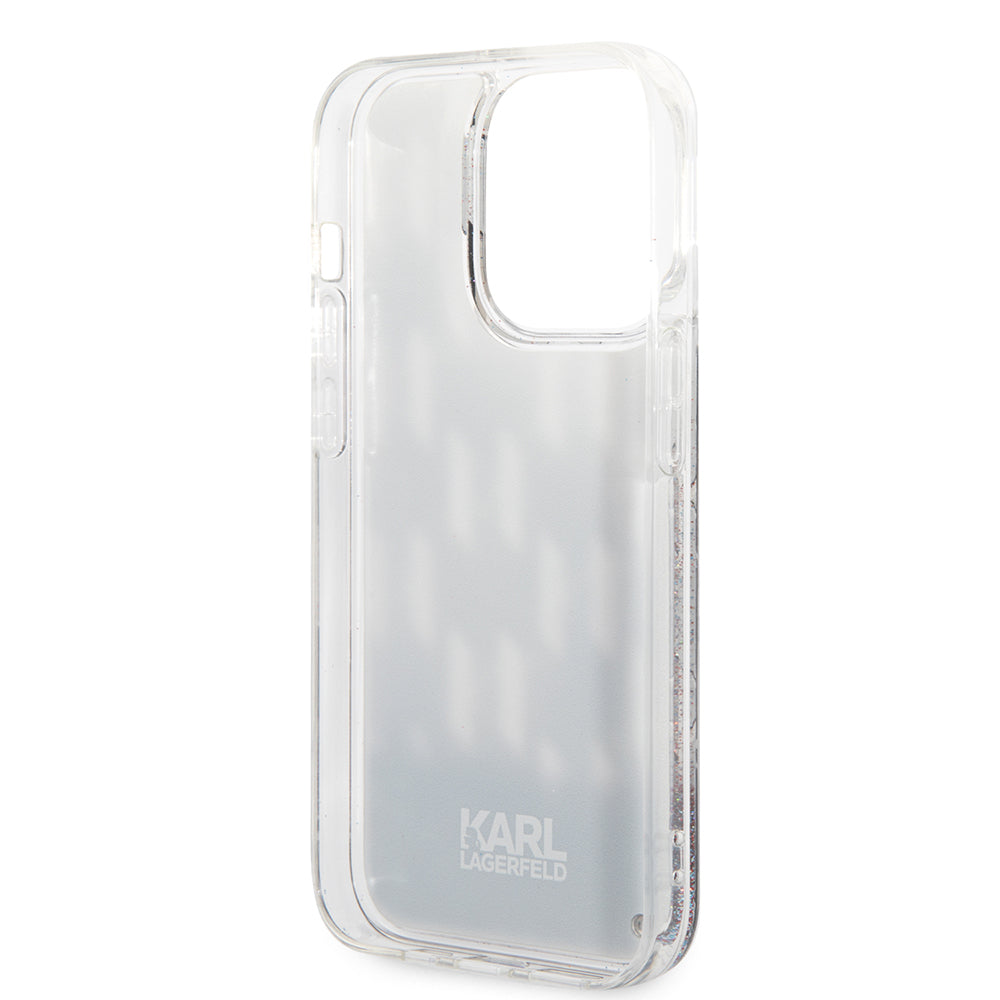 Karl Lagerfeld - Hardcase Liquid Glitter (KLHCP14LLMNMK) - iPhone 14 Pro - Monogram