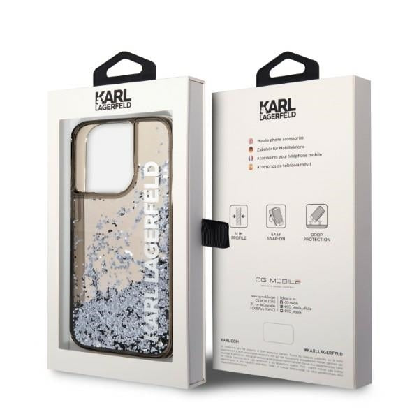 Karl Lagerfeld - Hardcase Liquid Glitter (KLHCP14LLCKVK) - iPhone 14 Pro - Elong
