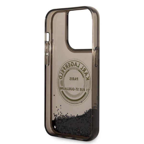 Karl Lagerfeld - Hardcase Liquid Glitter (KLHCP14LLCRSGRK) - iPhone 14 Pro - RSG