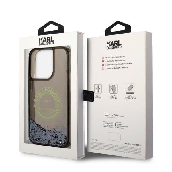 Karl Lagerfeld - Hardcase Liquid Glitter (KLHCP14LLCRSGRK) - iPhone 14 Pro - RSG