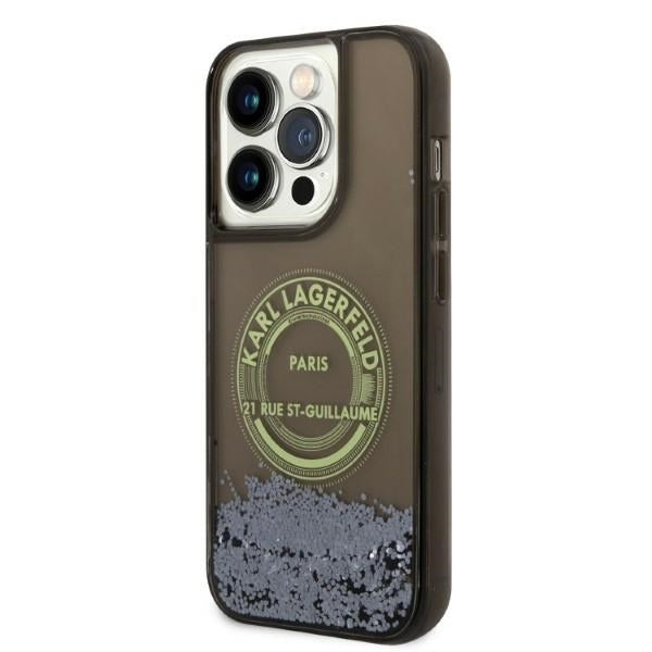 Karl Lagerfeld - Hardcase Liquid Glitter (KLHCP14LLCRSGRK) - iPhone 14 Pro - RSG
