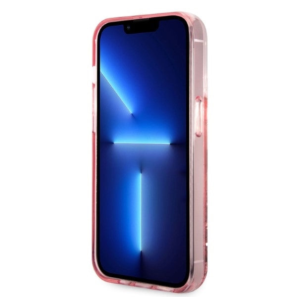 Karl Lagerfeld - Hardcase Glitter (KLHCP14LLNCHCP) - iPhone 14 Pro - Pink Choupette Head