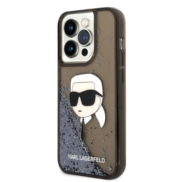 Karl Lagerfeld - Hardcase Glitter (KLHCP14LLNKHCK) - iPhone 14 Pro - Karl Head