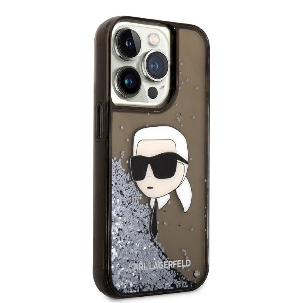 Karl Lagerfeld - Hardcase Glitter (KLHCP14LLNKHCK) - iPhone 14 Pro - Karl Head