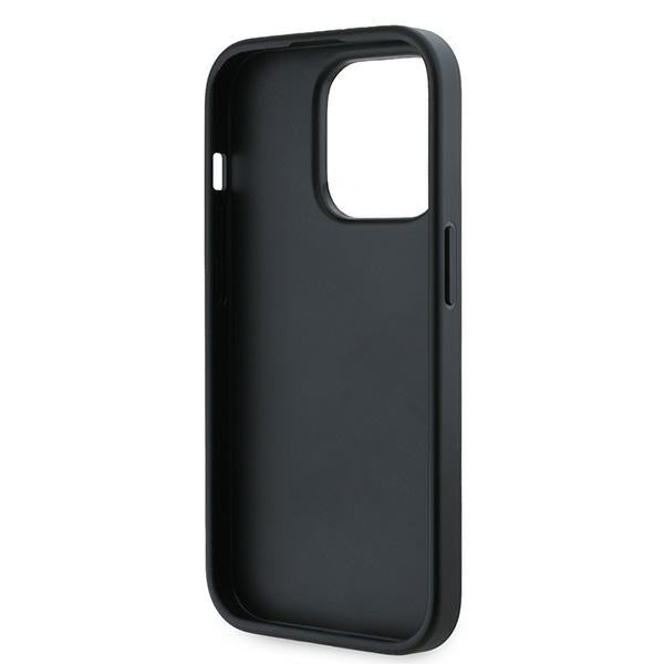 Karl Lagerfeld Husa de protectie Karl Lagerfeld Diagonal Quilted Script (KLHCP14LPQDSMGK) compatibil cu iPhone 14 Pro, N