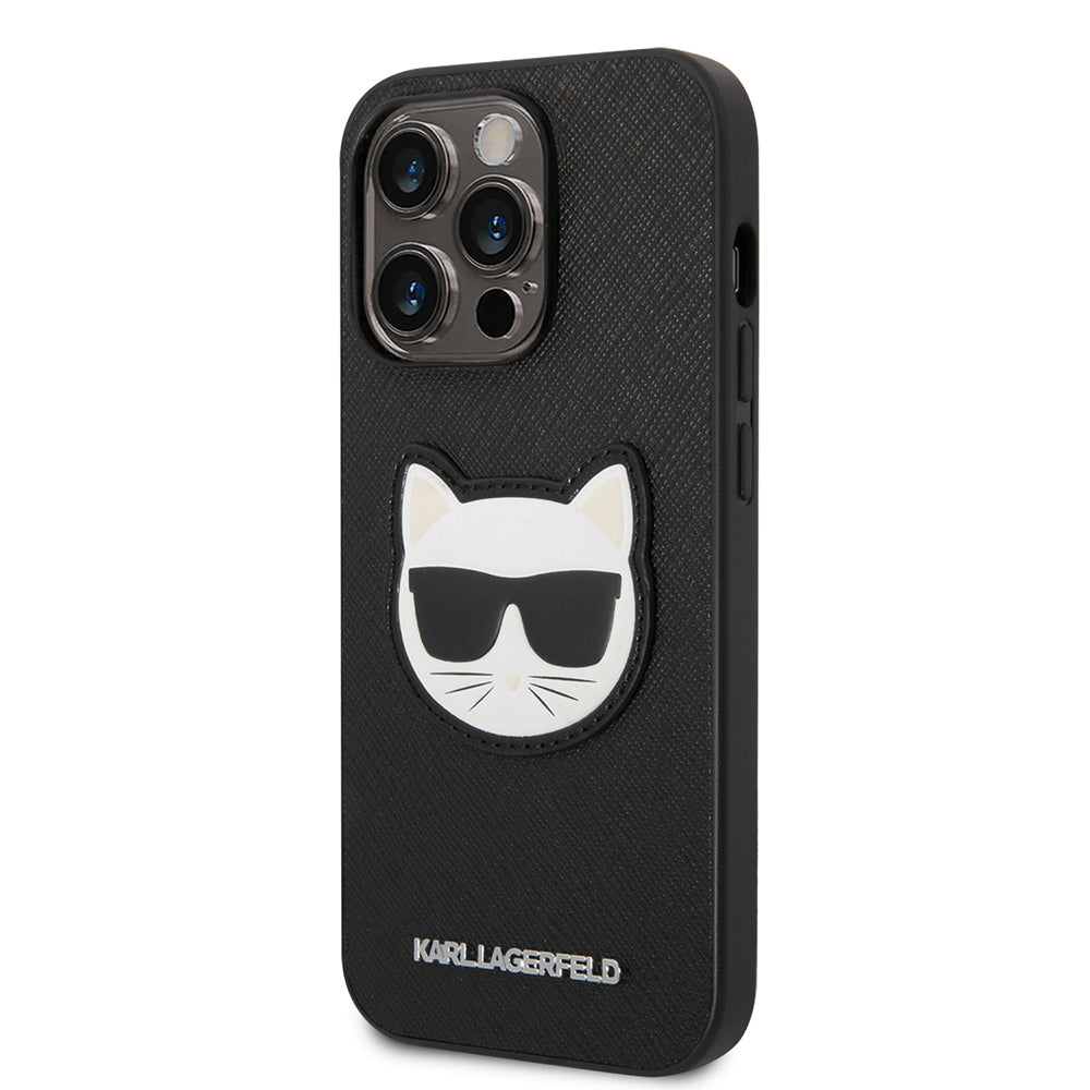 Karl Lagerfeld - Saffiano (KLHCP14LSAPCHK) - iPhone 14 Pro - Choupette Head