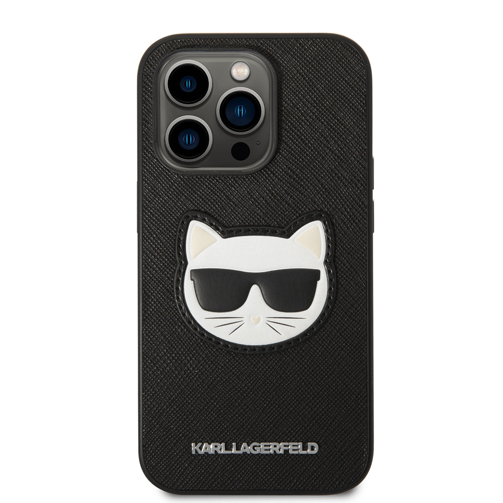 Karl Lagerfeld - Saffiano (KLHCP14LSAPCHK) - iPhone 14 Pro - Choupette Head