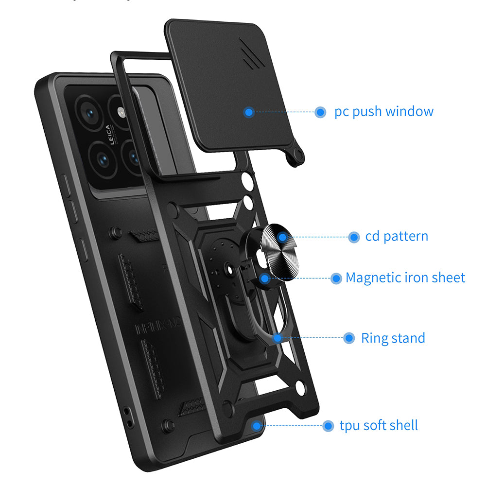 Techsuit - CamShield Series - Xiaomi 14T - Black
