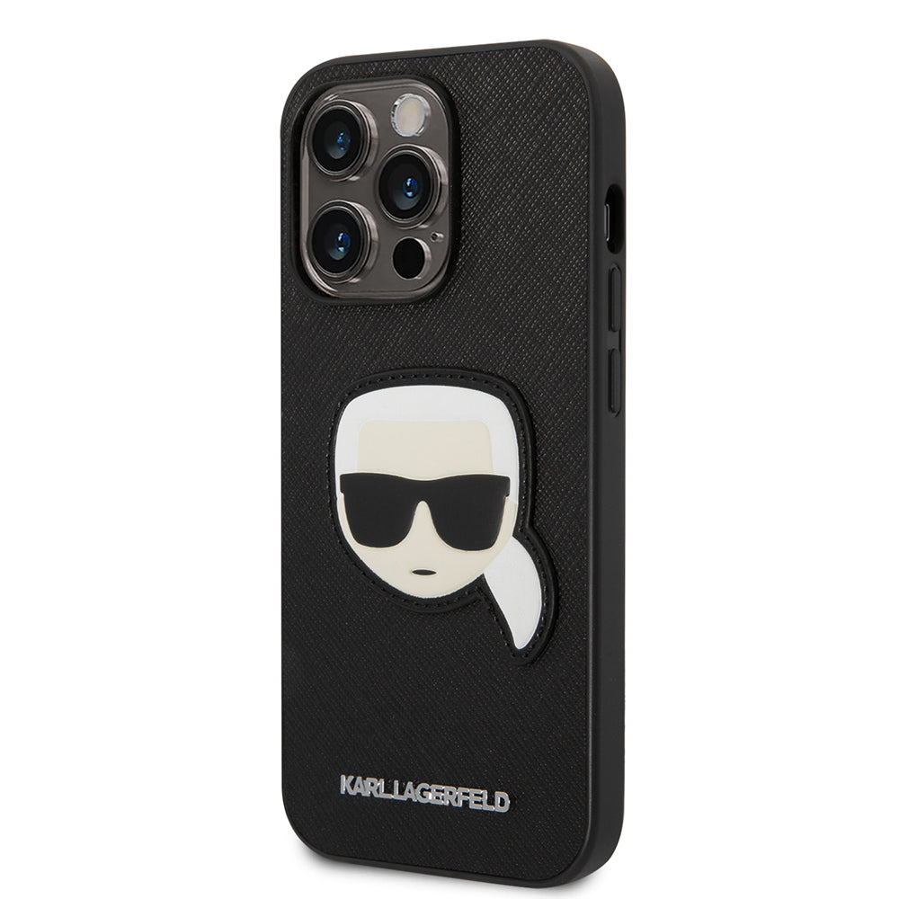 Karl Lagerfeld - Saffiano (KLHCP14LSAPKHK) - iPhone 14 Pro - Karl`s Head