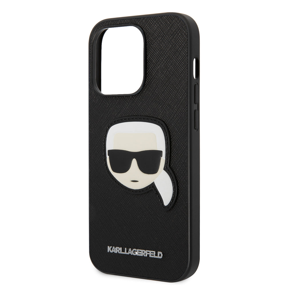 Karl Lagerfeld - Saffiano (KLHCP14LSAPKHK) - iPhone 14 Pro - Karl`s Head