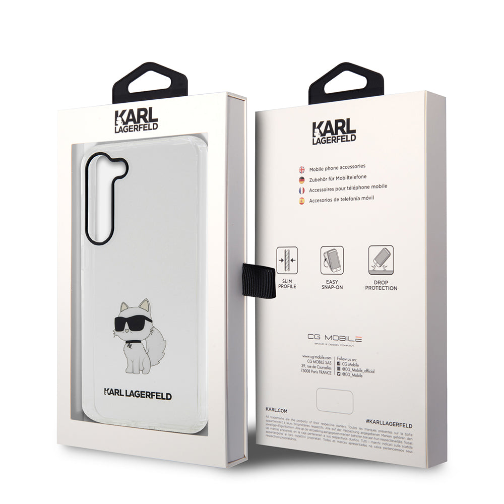 Karl Lagerfeld - Hardcase Transparent (KLHCS23SHNCHTCT) - Samsung Galaxy S23 - Ikonik Choupette