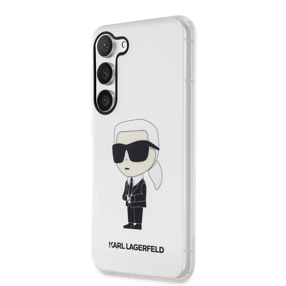 Karl Lagerfeld - Hardcase Transparent (KLHCS23MHNIKTCT) - Samsung Galaxy S23 Plus - Ikonik Karl Lagerfeld