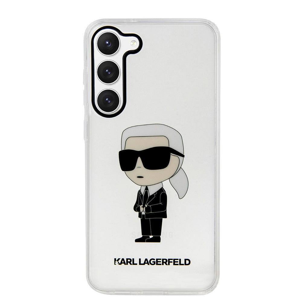 Karl Lagerfeld - Hardcase Transparent (KLHCS23MHNIKTCT) - Samsung Galaxy S23 Plus - Ikonik Karl Lagerfeld