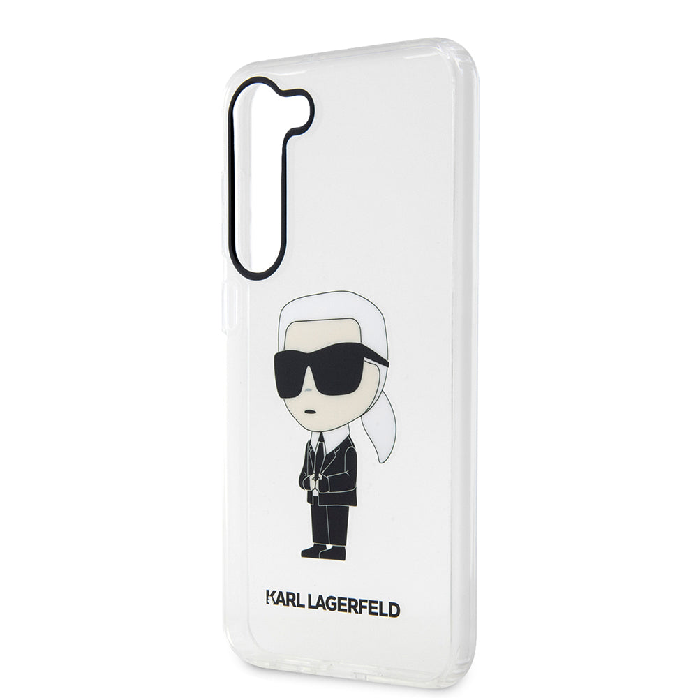 Karl Lagerfeld - Hardcase Transparent (KLHCS23MHNIKTCT) - Samsung Galaxy S23 Plus - Ikonik Karl Lagerfeld