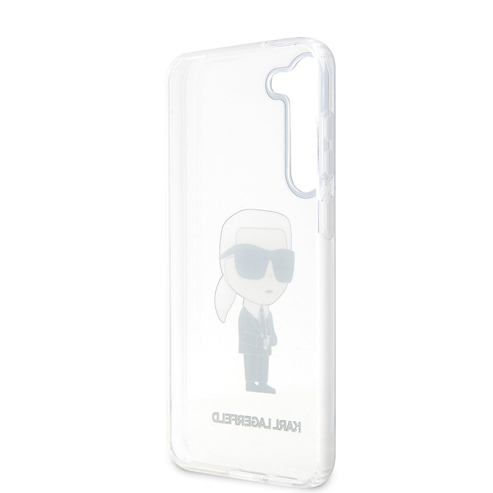 Karl Lagerfeld - Hardcase Transparent (KLHCS23SHNIKTCT) - Samsung Galaxy S23 - Ikonik Karl Lagerfeld