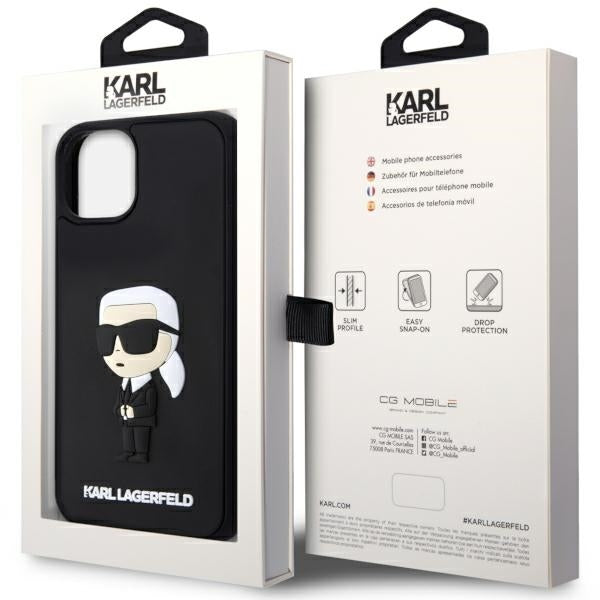 Karl Lagerfeld - 3D Design (KLHCP14M3DRKINK) - iPhone 14 Plus - Rubber Ikonik