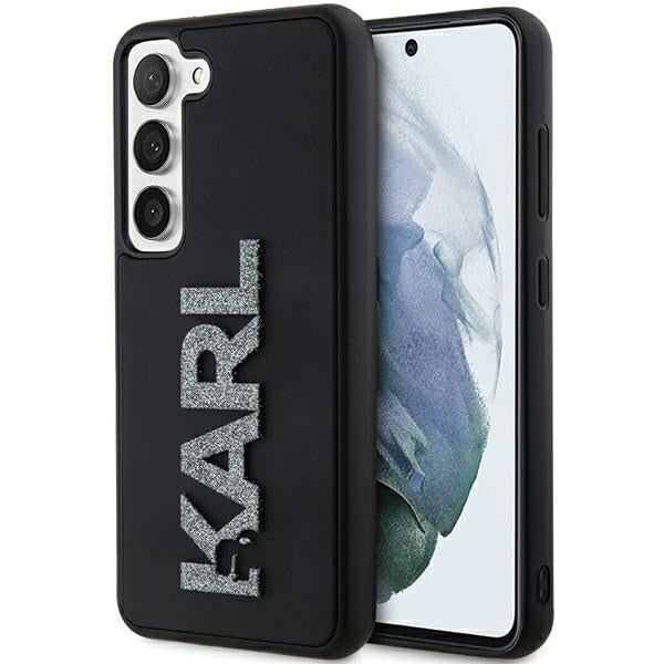 Karl Lagerfeld - 3D Design (KLHCS24S3DMBKCK) - Samsung Galaxy S24 - Rubber Glitter Logo