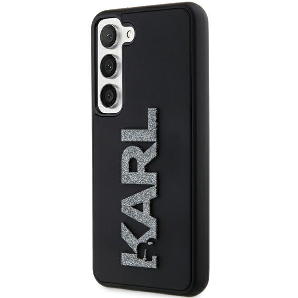 Karl Lagerfeld - 3D Design (KLHCS24S3DMBKCK) - Samsung Galaxy S24 - Rubber Glitter Logo