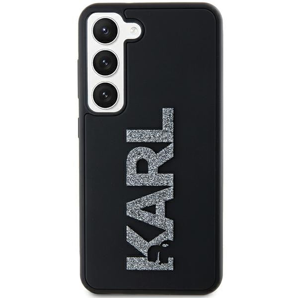 Karl Lagerfeld - 3D Design (KLHCS24S3DMBKCK) - Samsung Galaxy S24 - Rubber Glitter Logo