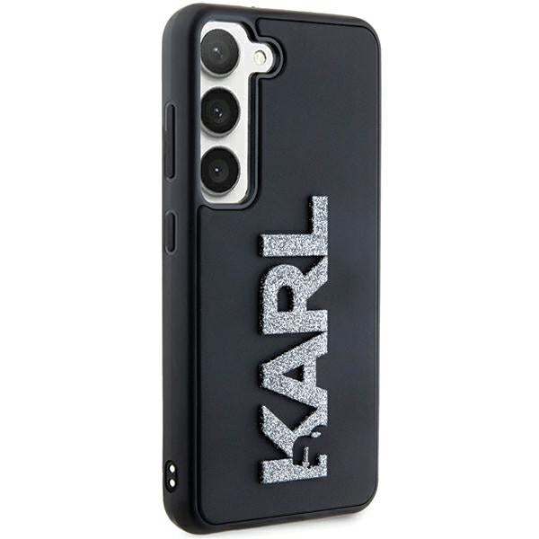 Karl Lagerfeld - 3D Design (KLHCS24S3DMBKCK) - Samsung Galaxy S24 - Rubber Glitter Logo