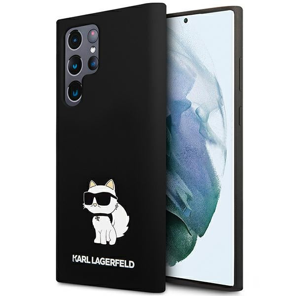 Karl Lagerfeld Husa de protectie Karl Lagerfeld Silicone (KLHCS24LSNCHBCK) compatibil cu Samsung Galaxy S24 Ultra, Choup