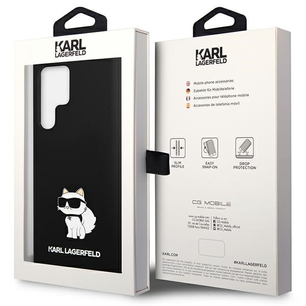 Karl Lagerfeld Husa de protectie Karl Lagerfeld Silicone (KLHCS24LSNCHBCK) compatibil cu Samsung Galaxy S24 Ultra, Choup