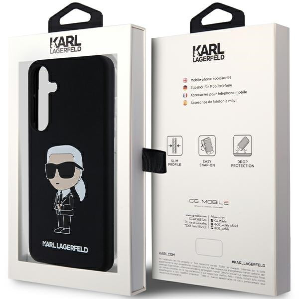 Karl Lagerfeld - Silicone (KLHCS24MSNIKBCK) - Samsung Galaxy S24 Plus - Ikonik