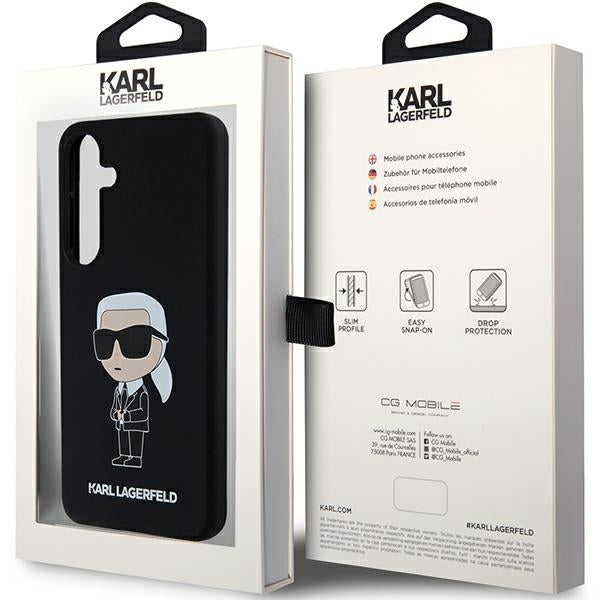 Karl Lagerfeld - Silicone (KLHCS24SSNIKBCK) - Samsung Galaxy S24 - Ikonik